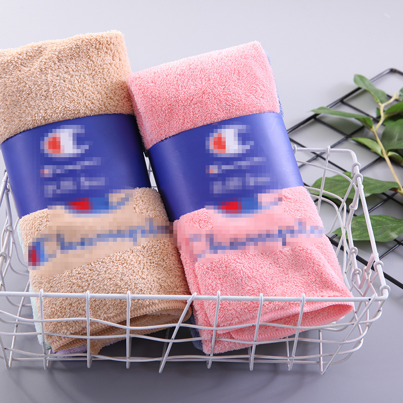 微商Champion毛巾组合三条装珊瑚绒毛巾抖音快手地摊货源洗脸毛巾