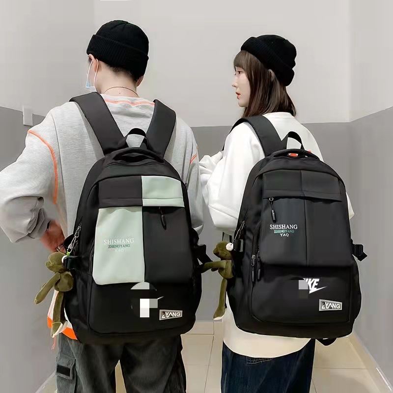 一件代发NK双肩包男女新款校园学生书包户外旅行背包大容量电