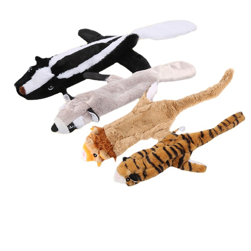 宠物狗狗毛绒皮壳发声玩具面料加厚款耐咬磨牙宠物用品现货跨境