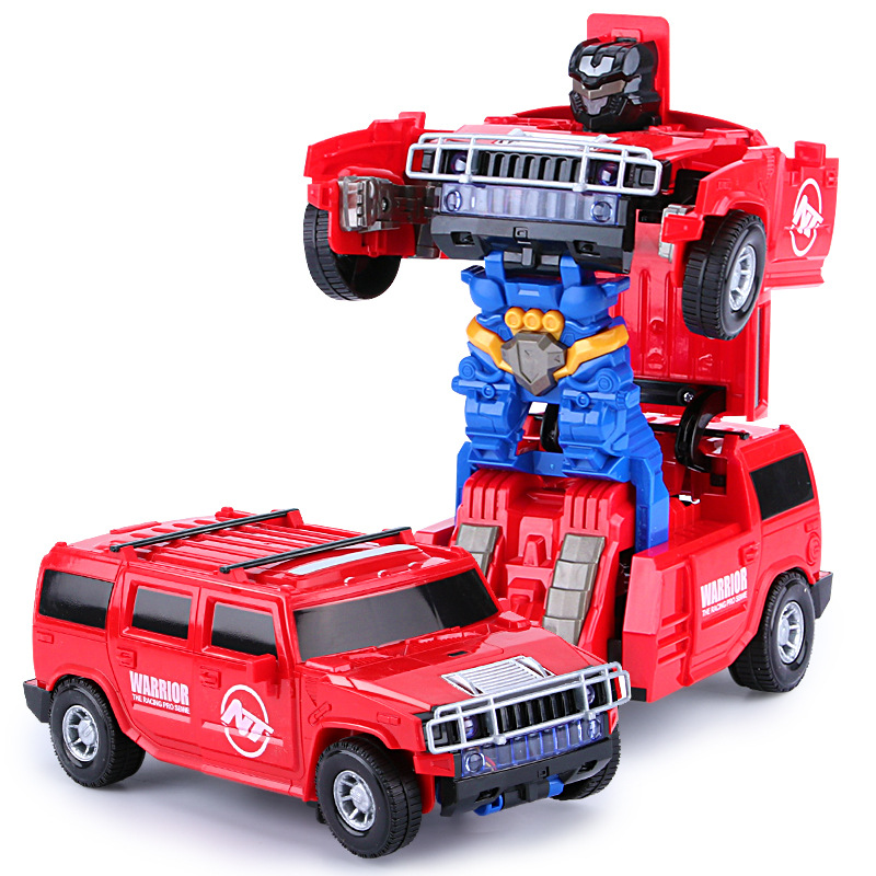 新款电动万向变形车 机器人模型灯光音乐带投影儿童热卖批发玩具