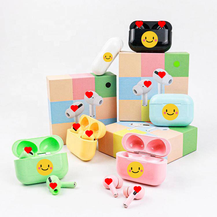 跨境爆款三代蓝牙耳机马卡龙无线蓝牙耳机立体声改名定位触摸