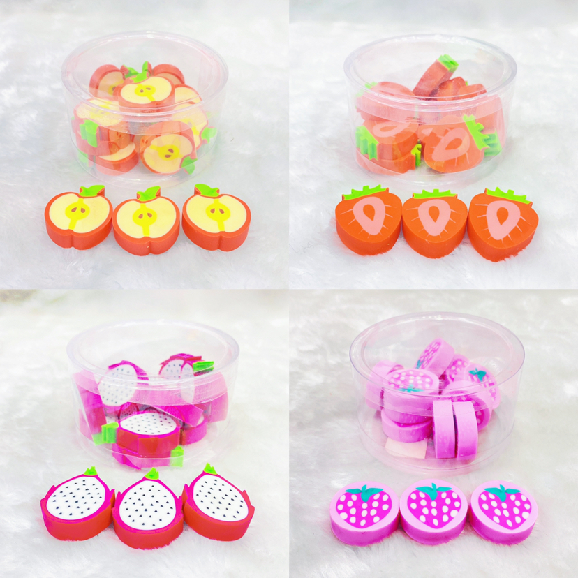 创意款水果橡皮擦卡通可爱学生专用橡皮擦小礼品文具批发