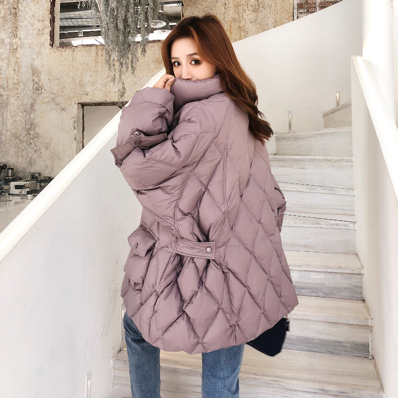 羽绒服女202年冬季新款90绒白鸭绒服女装韩版平大码女士羽绒服