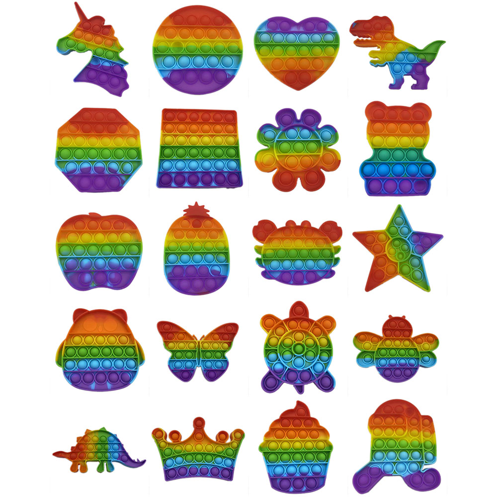 小号独角兽正方形冰淇淋梅花五角星蝴蝶20款灭鼠先锋儿童益智玩具