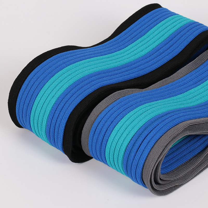 新款拼色7cm高弹针织带运动裤侧边罗纹带秋冬装休闲裤服装辅料