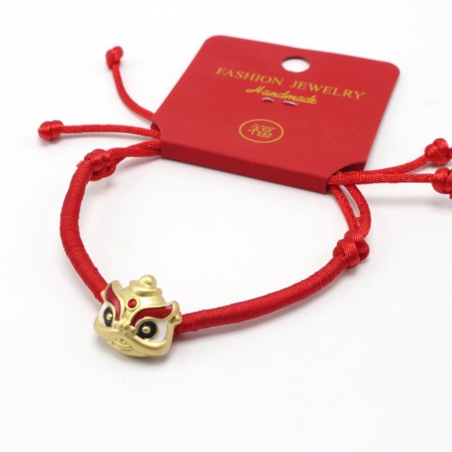 winding woven lion-rising bracelet red rope bracelet for birth year national tide lion student gift