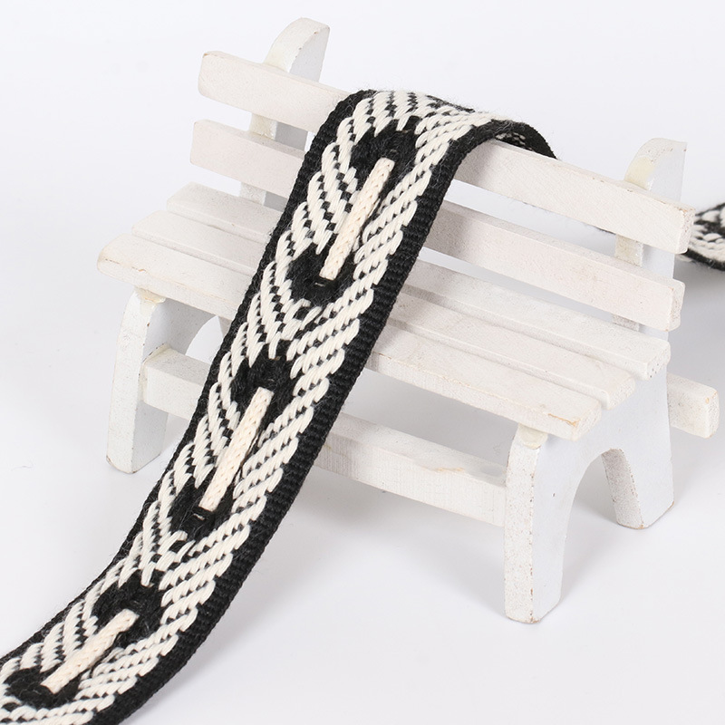 新品编织带男女款辅料休闲裤运动长裤侧边织带装饰条服装辅料现货