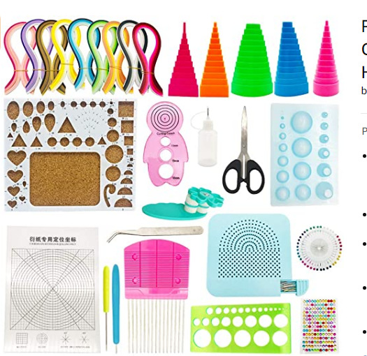 衍纸套装渐变色衍纸工具材料包初学者跨境专供衍纸套装工具25件套