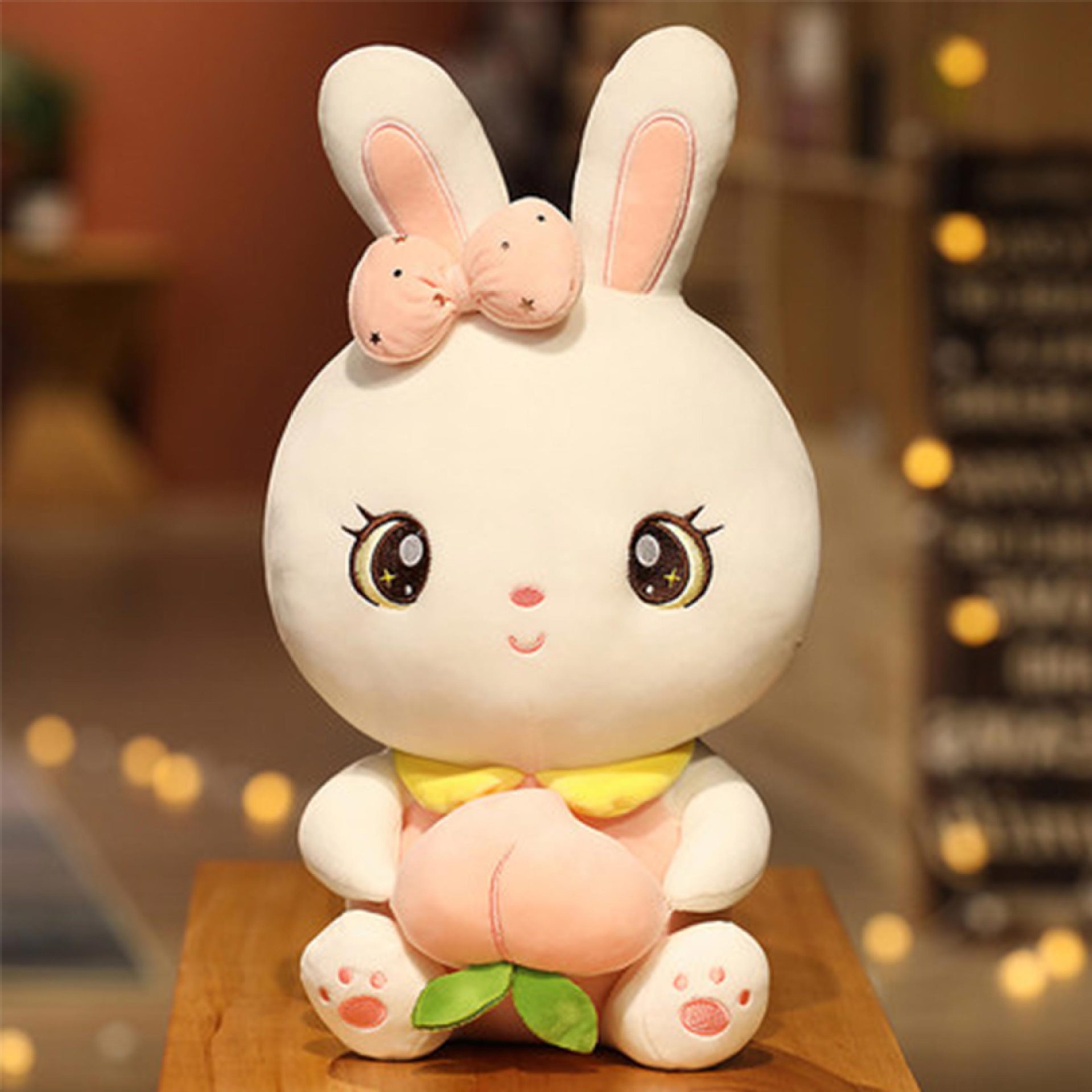 娃娃机公仔地推毛绒玩具抓机新品小号特价直播礼物定制8寸水果兔