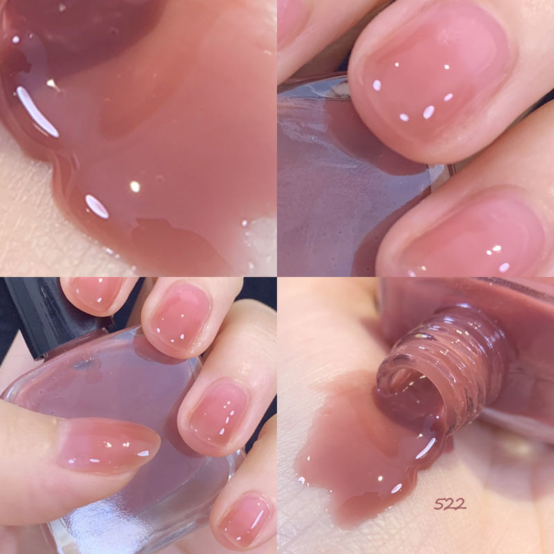 网红指甲油免烤持久快干防水不可剥不可撕拉2021热卖显白美甲油