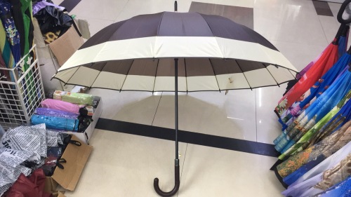 60cm 16-bone automatic polyester silk edge umbrella rain-proof and wind-resistant foreign trade popular style factory wholesale umbrella at a low price