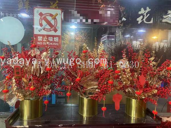 新年现代简约陶瓷花瓶花店展花花器软装家居饰品