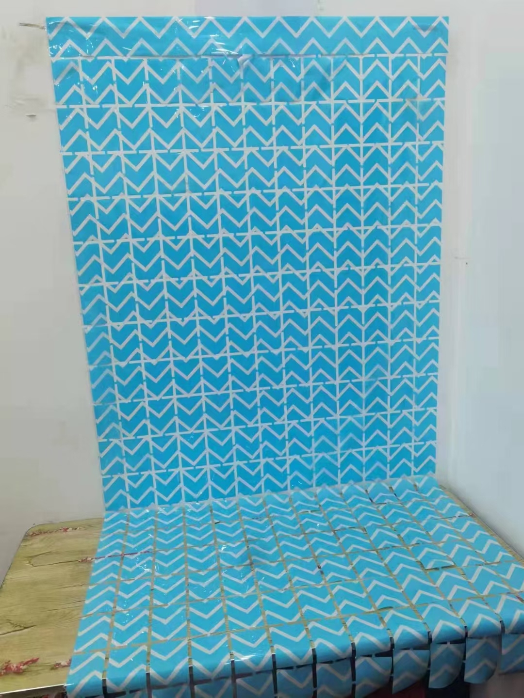 1*2m方块雨丝门帘 生日派对装饰结婚背景墙装饰 亮光方块雨丝帘