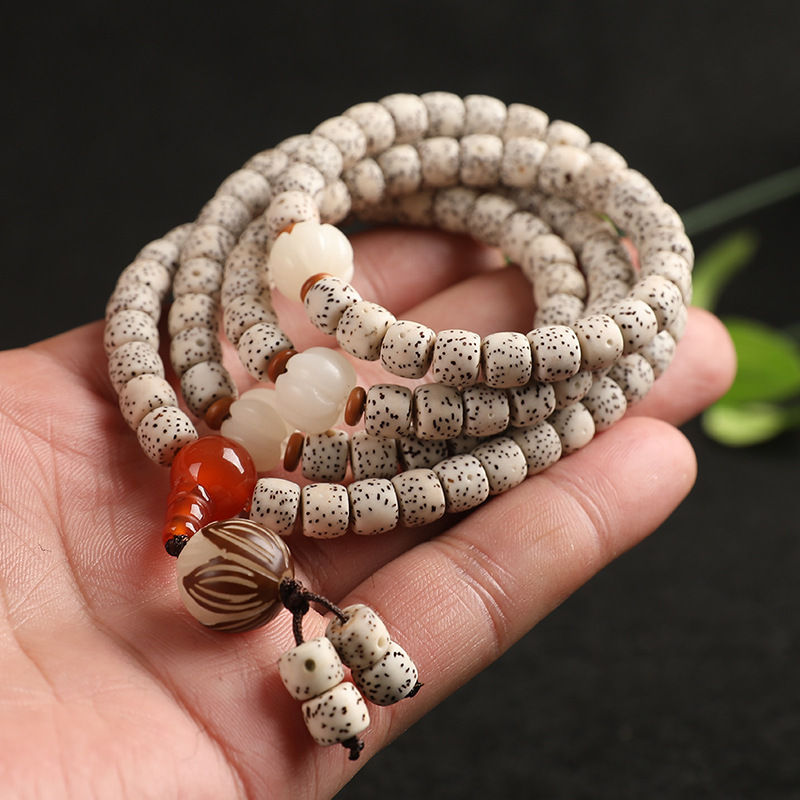 厂家直销木质手链海南星月正月菩提手串批发108颗男女款文玩念珠
