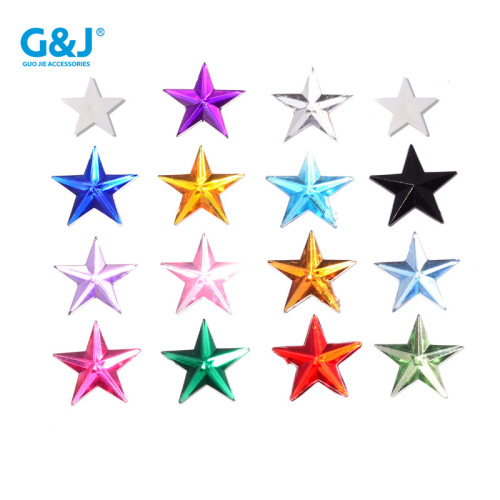 Acrylic Diamond Five-Pointed Star Diamond Clothing Waist Chain Headdress Material cross-Border Small Packaging Gifts Ornament Accessories Factory 