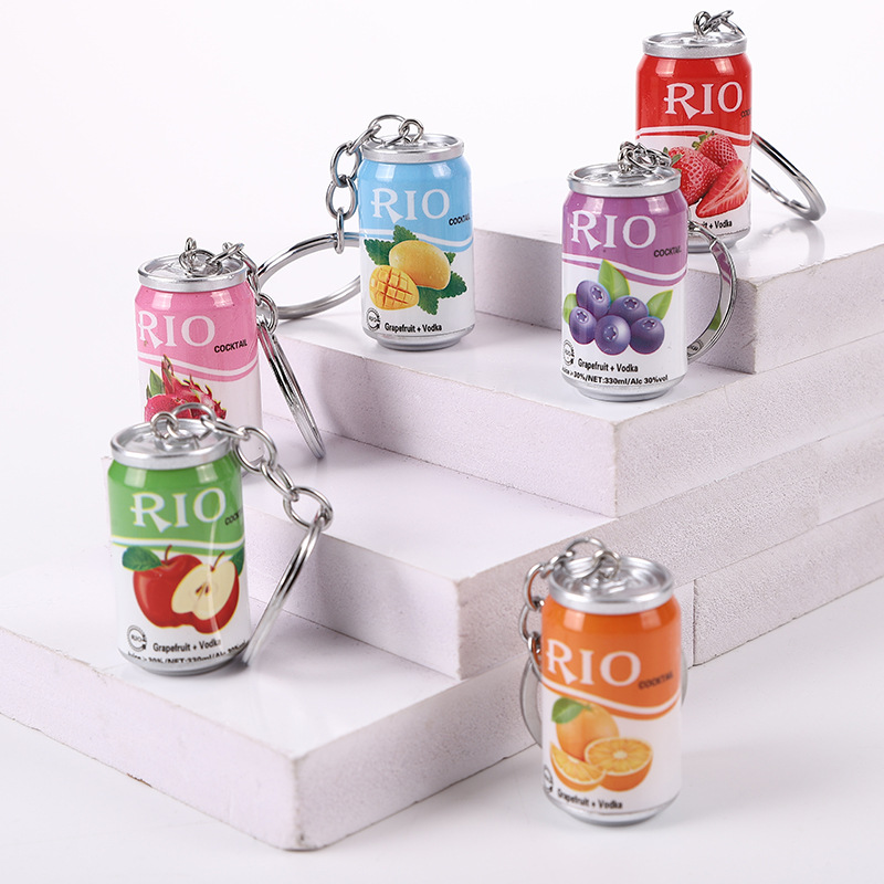 创意钥匙扣箱包汽车钥匙挂件饮料瓶钥匙扣礼品批发 厂家现货直供