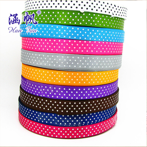 Factory Special Supply 1.5cm Polyester Belt Ribbon Printing Dot Ribbon Clothes Accessories DIY Accessories