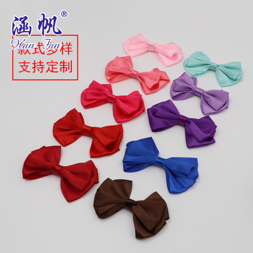 handmade diy bow tie wholesale dacron ribbon thread printing sudden drop street support sample customization