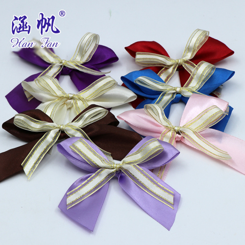 double-layer ribbon ribbon bowknot clothing shoes accessories toy crafts accessories bouquet decoration