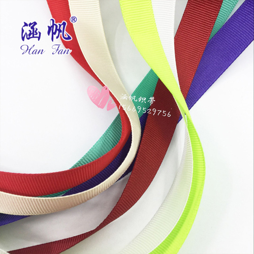 yiwu ribbon factory spot custom wholesale 2 points 3 points color polyester rib belt size 100/roll