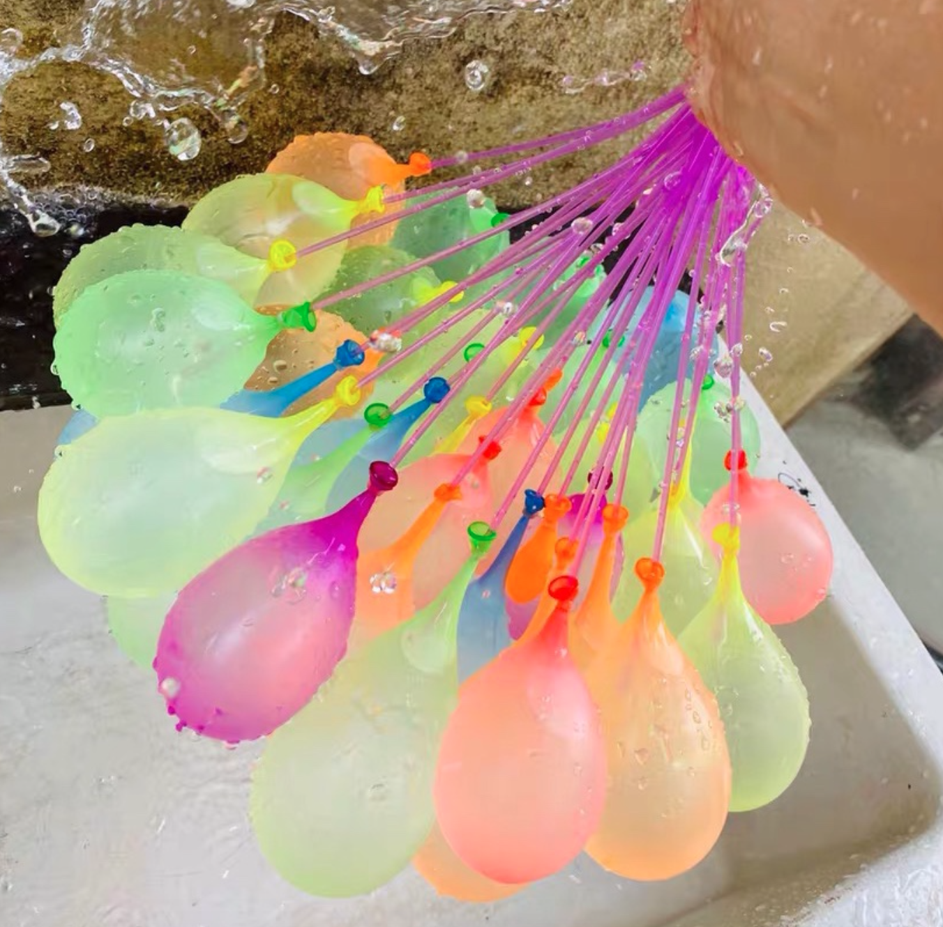 注水气球灌水气球打水仗水弹气球快速注水气球补充包夏天玩具