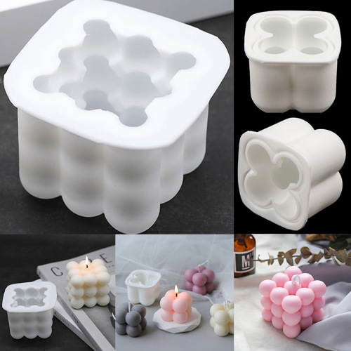 new cross-border silicone single cube cake mold 3d cube silicone mousse mold 3d spherical