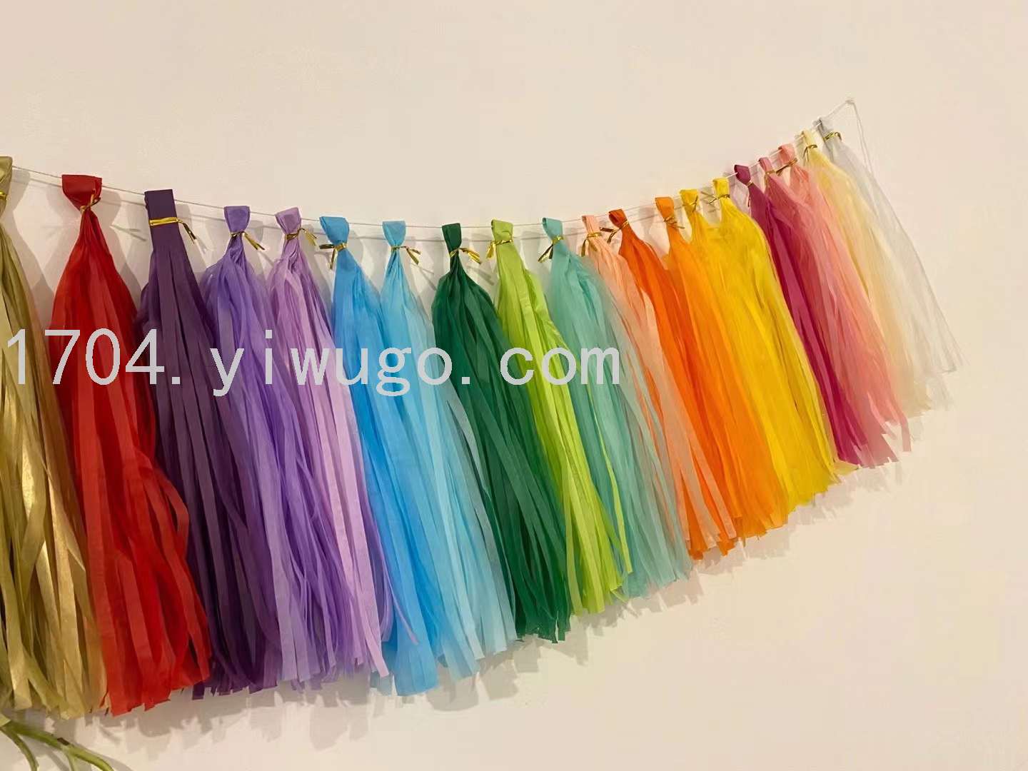 彩色纸流苏生日派对装饰流苏拉花婚庆派对用品装饰布置用