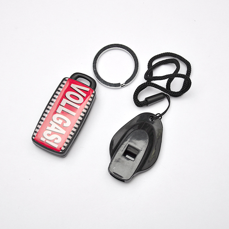 滴胶图案钥匙防丢器带口哨音频感应钥匙寻找器方形钥匙寻物器