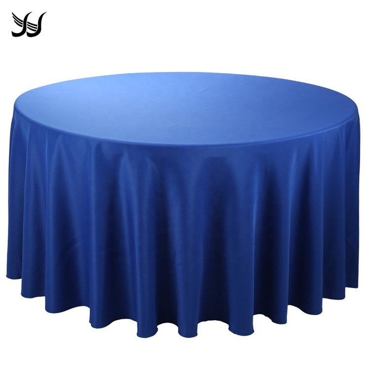 亚马逊跨境热销纯色涤纶加厚桌布宴会酒店装饰餐桌布