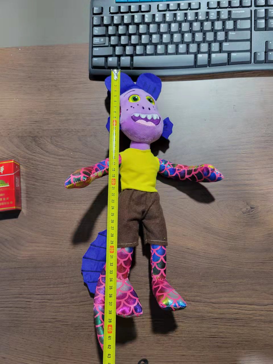 Luca阿尔贝托海怪毛绒玩具 夏日友情天卢卡毛绒公仔娃娃生日礼物