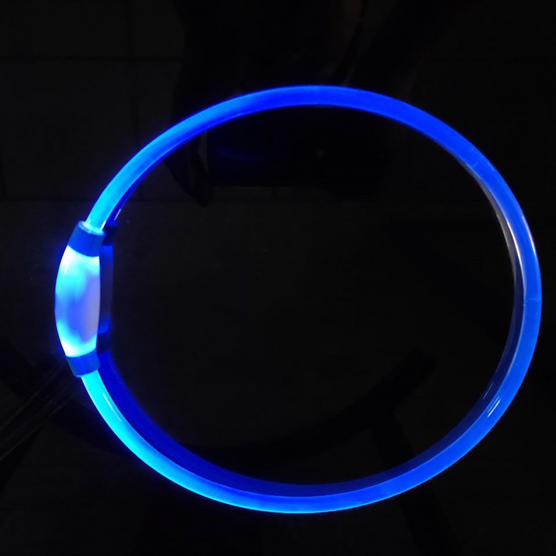 LED可充电发光宠物项圈USB发光狗项圈夜光颈圈中小大型犬狗狗用品