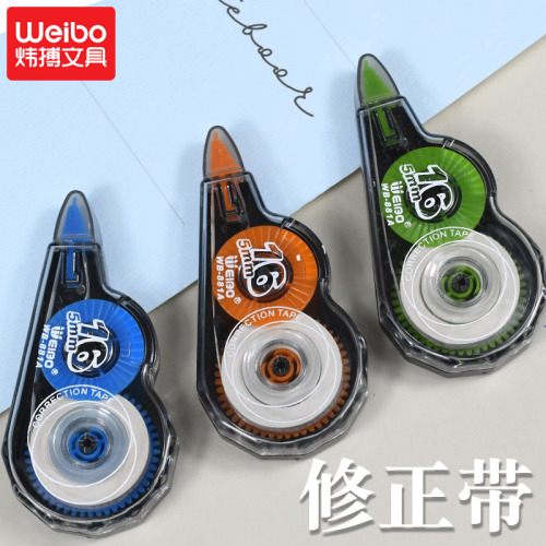 Weibo Stationery Correction Tape Wholesale New Cartoon Correction Device Small Mini Creative Student Supplies Transparent Candy 