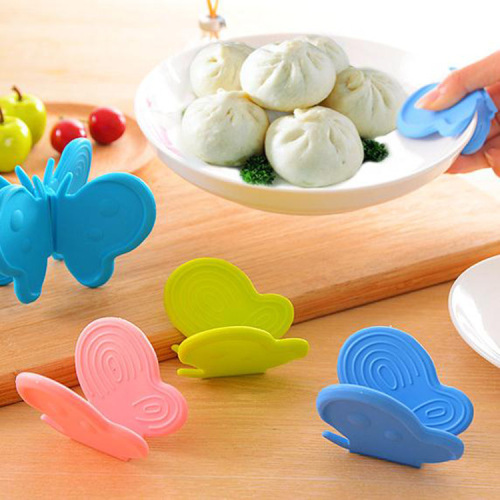 butterfly kitchen anti-scald insulation clip gloves take-off plate clip microwave oven hand protector take bowl clip bowl plate clip