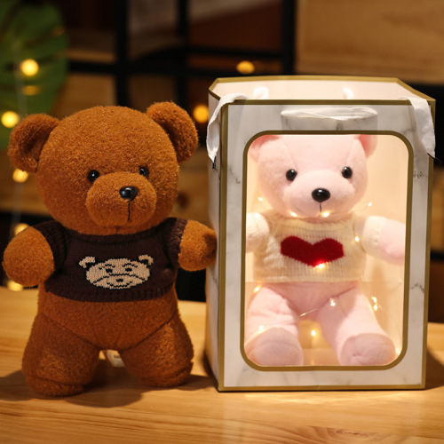 ribbon bear plush toy hug rag doll lesser panda doll small size valentine‘s day birthday gift christmas doll
