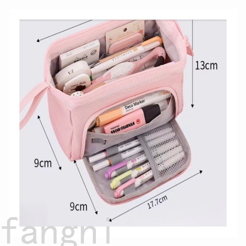 Factory Direct Sales Foreign Trade New Primary and Secondary School Student Pencil Case Stationery Box Pencil Box Stationery Storage Bag