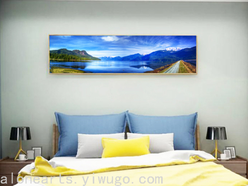 Natural Landscape Painting Living Room Decorative Painting Sofa Wall Hanging Painting Bedroom Bedside Mural Oil Painting