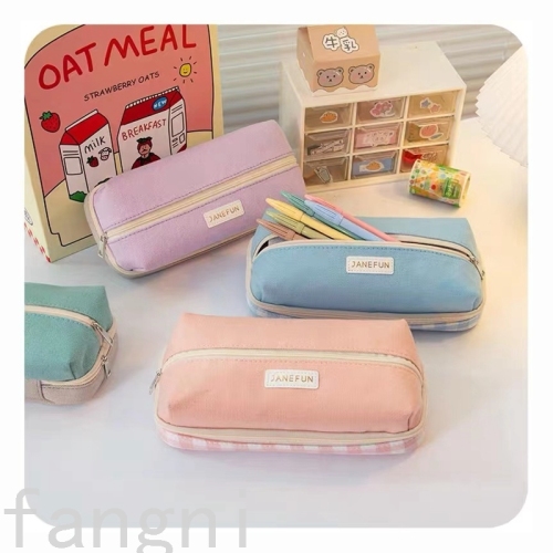 Factory Direct Sales New Primary and Secondary School Student Pencil Case Pencil Case Stationery Storage Bag