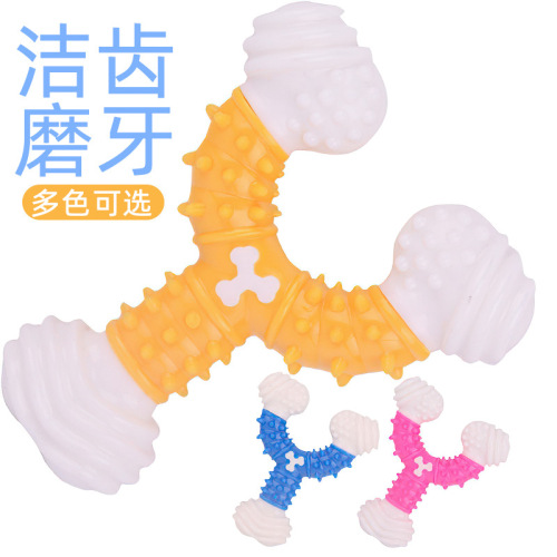 New Pet Toys TPR Training Gnaw Molar Tooth Cleaning Stick Dog Toys Munchkin Soothing Chews Pet Supplies Factory Wholesale