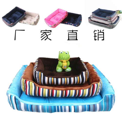 Autumn and Winter Canvas Kennel One-Piece Delivery Factory Sales Dog Supplies Wholesale Teddy Poodle Golden Retriever Pet Nest 
