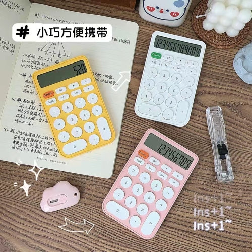 candy color office calculator mini small student big button student cute good-looking portable durable