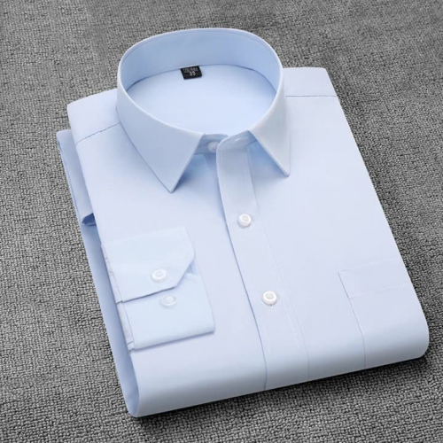 long sleeve shirt men‘s autumn and winter business wear business men‘s casual anti-wrinkle non-ironing large size white shirt logo