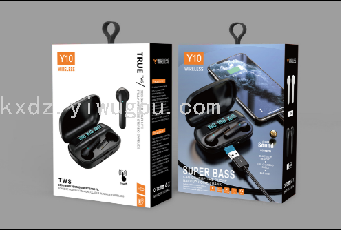 new bluetooth headset digital display bluetooth tws earbuds ear-hanging headset mobile power bluetooth headset