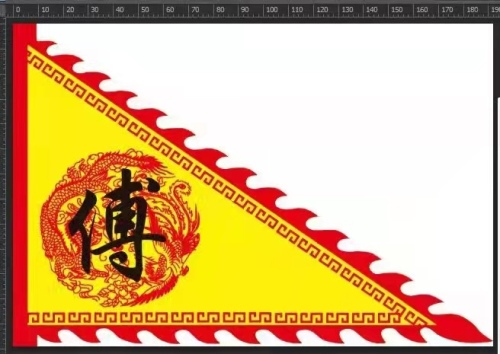dragon flag buddhist flag， antique flag， triangle flag， odd flag， advertising flag， national flag， outdoor flag