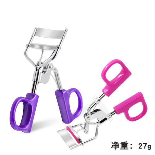 A4 Chrome Pink New Curling Eyelash Curler Wide Angle D Handle Holder Eyelash Tweezers Beauty Tools