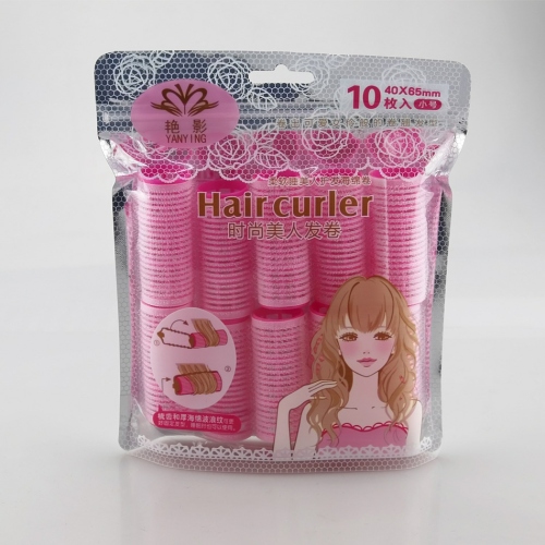 brilliant shadow self-adhesive hair curler hair curler diy magic hair plastic hair curler 10 pack bangs curler pear flower hair curler