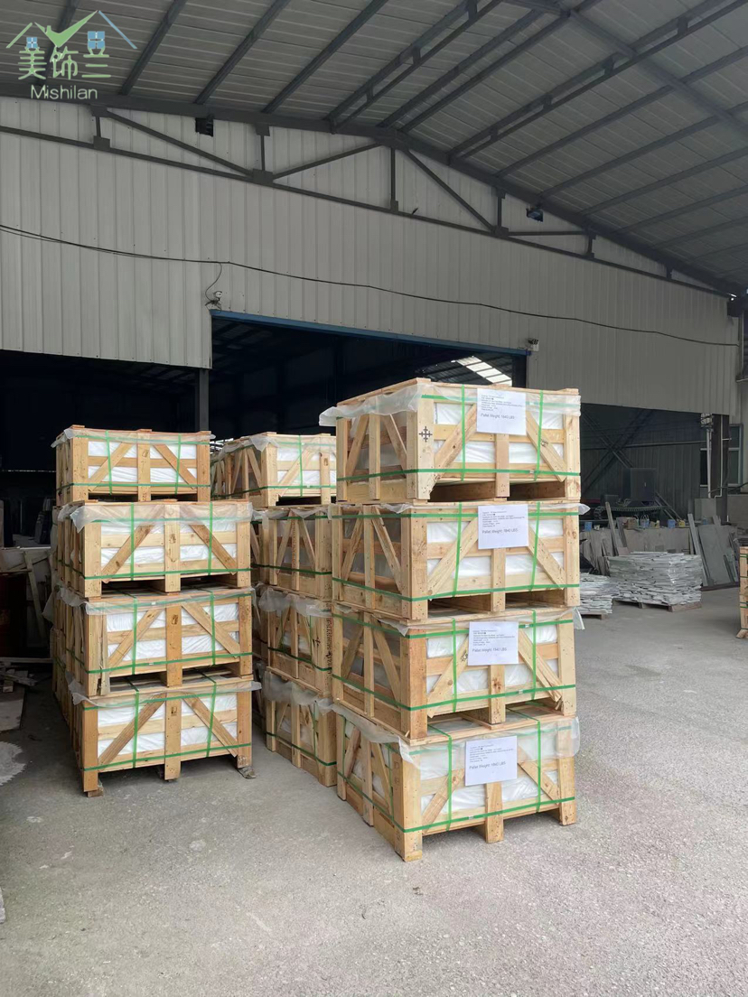 厂家定制黑白六角马赛克大理石背景装饰工装家装可用详情9