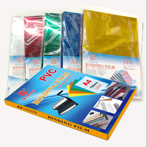 xinhua sheng binding film pvcpet tender envelope adhesive plastic cover a4 transparent punch binding cover paper