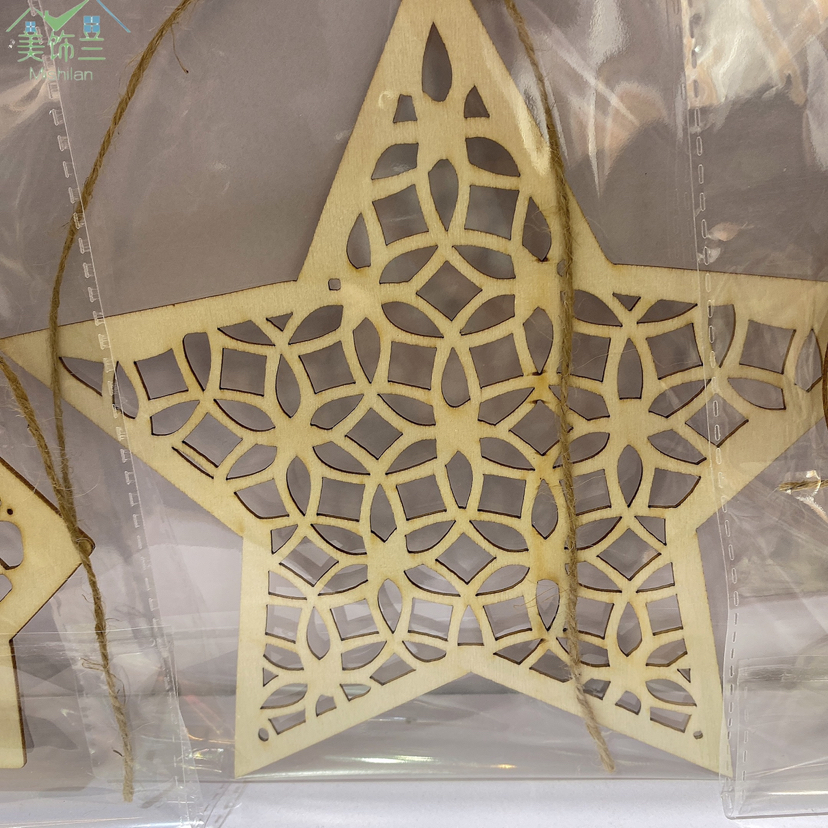 木质开斋节桌面摆件挂件装饰木制挂饰古尔邦节家居装饰详情5