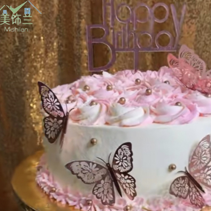 蛋糕装饰生日快乐插牌亚克力插件摆件创意烘焙装扮烘焙用品详情12