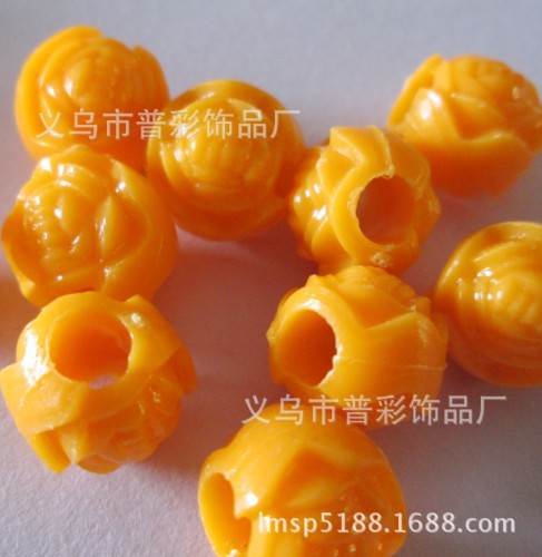factory wholesale spring color double-sided rose acrylic beads diy children‘s handmade bead string jewelry material